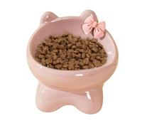 Cuenco elevado de cerámica para gatos - Accesorio alimenticio, cuenco antideslizante | Estilo elegante y funcional para comer mejor y prevenir problemas de salud, diseño ergonómico