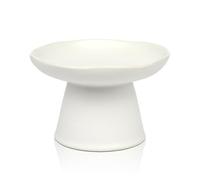 Cuenco Elevado Extra Ancho de 6.1 Pulgadas para Comida para Gatos, Cuenco Elevado de cerámica Poco Profundo para Gatos, antivómitos, sin estrés, Fatiga de Bigotes, Cuenco de Comida para Mascotas o