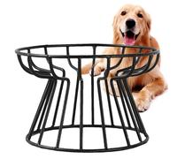 Cuenco elevado para alimentos para gatos - Para mascotas elevado, soporte para la alimentación de cerámica | De gato no derramado poco profundo, alimentador de metal P