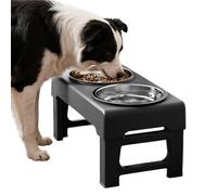 Cuenco elevado para gatos | 3 niveles ajustable elevado, gran volumen para comida seca y húmeda - para el hogar, cocina, salón, balcón, camping y el exterior