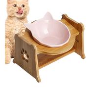 Cuenco elevado para gatos - Cuencos antivómitos para mascotas, cuenco resistente para gatos | Prácticos cuencos de comida para perros, cuenco elevado inclinado para gatos, cachorros y perros pequeños,