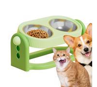 Cuenco Elevado para Gatos - Inclinado a Prueba de Fugas para Evitar vómitos | Cuencos de Comida para Perros, Cuencos elevados para Gatos para Gatitos, Cachorros, Comida de Agua