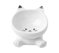 Cuenco Elevado Para Gatos - Plato De Cerámica Alto Inclinado, Cuencos Elevados Para Gatos, Antideslizante A Prueba De Derrames | Alimentador Ergonómico Para Gatito, Cachorro, Comer, Beber, Apartamento