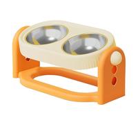 Cuenco Elevado para Mascotas, Ajustable de 3 Niveles, Plato Inclinado para Gatos y Perros, diseño Antideslizante Resistente, función cómoda de configuración rápida, Accesorio de Agua de Alta