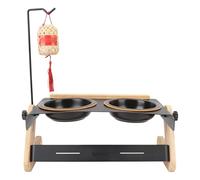 Cuenco elevado para perros, altura ajustable, cuencos elevados para perros, comedero lento, cuenco de agua para mascotas, perros, gatos, hogar, interior y exterior