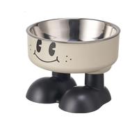 Cuenco ellevado para Perros - Elevado para Mascotas, Plato de Acero Inoxidable | ortopédico de la presión del Cuello Inclinado, Soporte de Comida de Metal Antideslizante Elevado