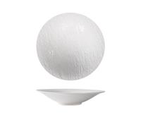 Cuenco europeo de color blanco puro | Vajilla creativa de cerámica de gran capacidad, cuenco de brida de 11 pulgadas