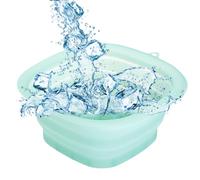 Cuenco facial - Baño de silicona para bañera de agua fría | Bandeja de hielo plegable Herramienta para el cuidado de la piel | Contenedor de compresión de hielo portátil, terapia de ambientador para