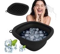 Cuenco facial de hielo Genérico Cuenca plegable Spa Bandeja de hielo | Cuenco Facial De Silicona Para Baño De Hielo Cuenca Lavado Firmeza Hogar Y Mujeres