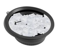 Cuenco facial para hielo, cuenco de baño de silicona plegable para el cuidado de la piel y spa, lavabo reutilizable, rutinas de belleza, rodar hielo y remojar agua fría en casa o de viaje