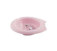 Chicco Plato de Comida Papilla Fácil, plato para niños pequeños con base antideslizante, diseño ergonómico, plato de destete, 6M+, bebé, Fuchsia