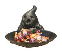 Cuenco fantasma de Halloween para caramelos adorable cuenco decorativo estatua en forma