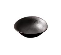 Cuenco For Cereales, Ensaladera Grande Con Acabado Mate De Cerámica De 500 Ml, Cuenco De Desayuno Irregular Blanco For Ensaladas, Avena, Postres, Aperitivos(Black)