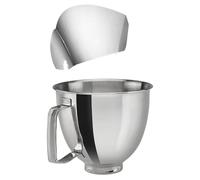 Cuenco For Mezclar Con Cubierta Protectora De Descarga De Mango, Compatible Con KitchenAid, Accesorios For Batidora Con Soporte Y Cabezal Inclinable 4.5QT 5QT