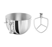 Cuenco for mezclar con gancho for masa de acero inoxidable, Compatible con KitchenAid, accesorios for batidora serie T33C 5QT 6QT 5 Plus 600