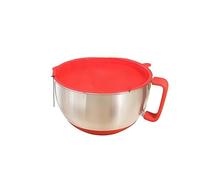 Cuenco for mezclar de acero inoxidable con tapa multifuncional, fondo antideslizante, ensaladera, cuenco for amasar, batidora for preparación de comidas, piezas de repuesto, piezas procesamiento(L)