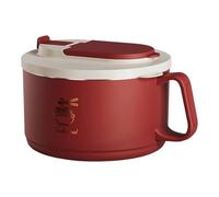 Cuenco genérico Soup Bowl - 1650 ml sin resbalón con destacado Lid | Large Food Storage Bowl For Soup Pasta Meals Indoor Home Office School Apartment Hotel Picnic Camping