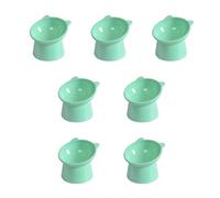 Cuenco inclinado elevado para gatos, cuello para protección, antivómitos, 45 grados, inclinado, cuencos de alimentación para gatos y perros con soporte