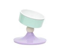 Cuenco inclinado para gatos de altura ajustable, base antideslizante, plato ergonómico para mascotas para perros pequeños y gatos, comederos antivómitos