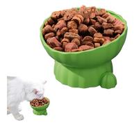 Cuenco inclinado para gatos - Tazones de alimentación para mascotas, cuencos de alimentación de moda | Cuenco inclinado para riego elevado para mascotas, plato de comida seca de calibre grande con