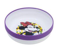 Cuenco infantil reutilizable bicolor con base antideslizante de Minnie