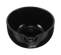 Cuenco Japonés para Matcha con Vertedor, Cerámica Negra 550 Ml | Boca Ancha y Fondo Profundo, Vertido Preciso, Uso Diario y Ceremonia del Té, Pieza Artística Coleccionable