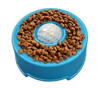 Cuenco Lamedor para Perros,Lento Interactivo con Bola Giratoria para Gatos, De Lamer para Perros | para Comer Lamer Y Alimentar A Cachorros con Comida Que Promueve Una Alimentación