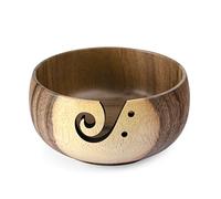 Cuenco Lana, Wooden Crochet Yarn Bowl, Cuenco Ovillo Lana Tazón de hilo