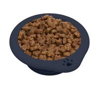 Cuenco ligero para perros, cuencos compactos y plegables para gatos, cuenco para cachorros de 17 x 15 x 1,2 cm con accesorio de mosquetón, recipiente de comida para mascotas, artículo para gatos para