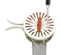 Cuenco limpiador de frutas, colador apilable de gran capacidad, cesta de lavado de verduras, escurridor de frutas, para el hogar, refrigerador, fregadero, despensa, armario, picnic, camping, ensalada