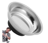Cuenco magnético para tornillos - bandeja de acero inoxidable con imán, bandeja de pernos para taller | magnético para tornillos y piezas pequeñas, organizador de bancos de trabajo para excavadora