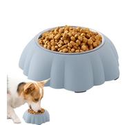 Cuenco para Alimento De Gato,Plato De Alimentación Inclinado Antideslizante con Forma De Calabaza - Cuenco para Mascotas De Acero Inoxidable,para Cachorros y Exterior Viaje Hogar Interior
