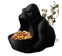Cuenco para aperitivos, escultura de animales, contenedor de postre de escritorio, soporte de alimentos a prueba de derrames para frutas, dulces, chocolate, gelatina, turrón, palomitas de maíz