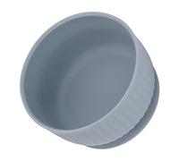 Cuenco para Beb con Succin, Cuenco para Beb con Base de Succin, Silicona, Antivuelco, a Prueba de Derrames, sin Desorden, Multifuncin para Comida, Sopa de Frutas(azul polvoriento