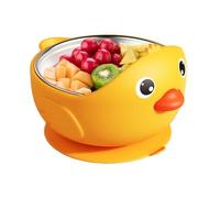 Cuenco Para Bebé Con Ventosa - Recipiente Comida Infantil Con Diseño Divertido,Antideslizantes y Resistente A Golpes Para Alimentación Autónoma, Primeros Alimentos, Meriendas, Viajes, Picnic y Guarder
