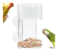 Cuenco para camarones con ventosa, transparente para acuario, plato de acrílico transparente, pequeño tanque para peces