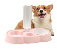 Cuenco para comida para gatos - Dispensador automático de agua para gatos, de 500 ml para gatos con cuenco | Dispensador de agua con sifón con bandeja extraíble con base antideslizante para