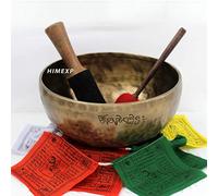 Cuenco para curación y terapia de chakra de plexigul, luna llena envejecida, 23 cm, 9.1 pulgadas (nota-E)