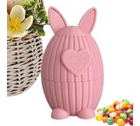 Cuenco para dulces, mini cuenco de dulces de Pascua, diseño de corazón, bonito diseño de conejito de pascua impreso en 3D, para oficina, vacaciones, , hogar, mesa, cocina, sn