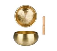 Cuenco para el canto Cuenco tibetano de latón, instrumento meditación yoga sánscrito for sonido, curación artesanal, alivio del estrés, Buda, mindfulness(8cm)
