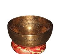 Cuenco para el canto Cuenco tibetano de meditación, hecho a mano, sonido OM profesional, cuenco bronce, terapia, Buda, chakras, atención plena(24cm)