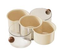 Cuenco para frutas | Recipiente Apilable de Alimentos con de 360 Grados,Bandeja organizadora de frutos secos | para camping, dormitorio, apartamento, autocaravana, picnic, cocina, hogar, , verduras, f