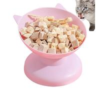 Cuenco para gatos antivómitos, cuenco elevado para gatos - Cuenco elevado inclinado para gatos sin estrés, cuenco individual para mascotas - antideslizante, sin desorden, prevención de reflujo,