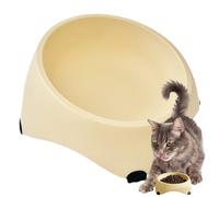 Cuenco para gatos, comedero para gatos, antideslizante, 15 grados, con función antivómitos, recipiente para golosinas y dispensador de agua para cachorros de gatos y perros pequeños