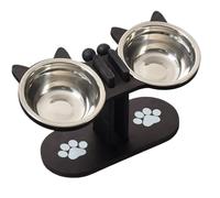 Cuenco para Gatos Comida Y Agua - Comederos Antideslizantes Ajustables para Perros | Bebedero para Mascotas De Cachorros Y Gatitos Uso Diario En Casa O Viaje
