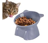 Cuenco para Gatos - Cuenco de alimentación de 10 cm, cuecos de alimentación elevados, cueno de alimentción de PP Inclinado Resistente para Gatos de Interior Cucos de alimentacióon portátiles para