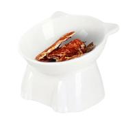 Cuenco para Gatos - Cuenco de alimentación de 10 cm, cuecos de alimentación elevados, cueno de alimentción de PP Inclinado Resistente para Gatos de Interior Cucos de alimentacióon portátiles para