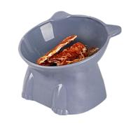 Cuenco para gatos - Cuencos elevados antideslizantes para gatos, de alimentación antivómitos, plato de comida para gatos inclinado, cuencos de comida para mascotas, cuenco alto para mascotas