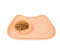 Cuenco para Gatos - Slow Food Bowl con Alfombrilla interactiva y Taza con sin Deslizamiento, dennessor de golosinas y Humedad o Comida Seca | Accesorios para Gatos para golosinas