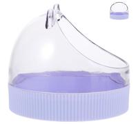 Cuenco para Hámster Acrílico Morado para Comida y Agua | Uso Doméstico, Evita Derrames de Alimento, Fácil de Lavar, Apto para Ratas